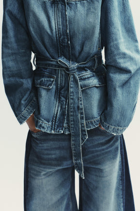 LANGE JEANSJACKE