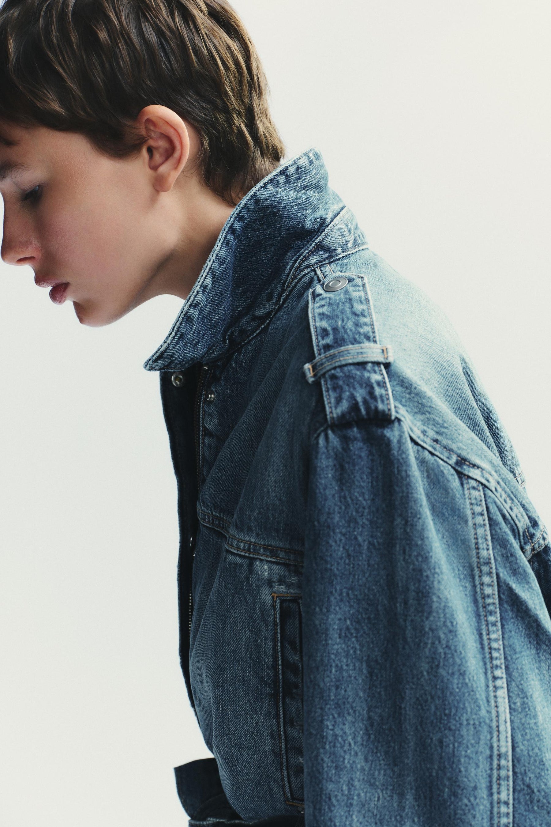 LANGE JEANSJACKE