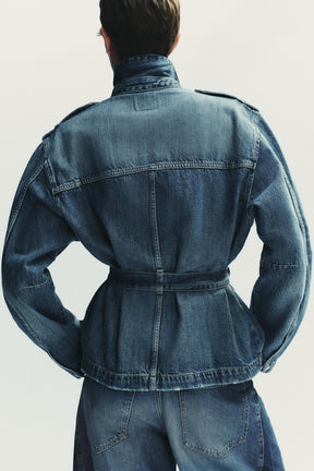 LANGE JEANSJACKE