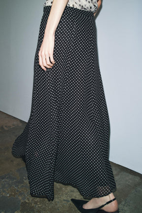 Polka Dot Long Skirt