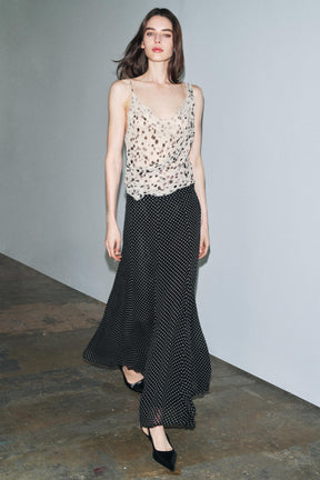 Polka Dot Long Skirt