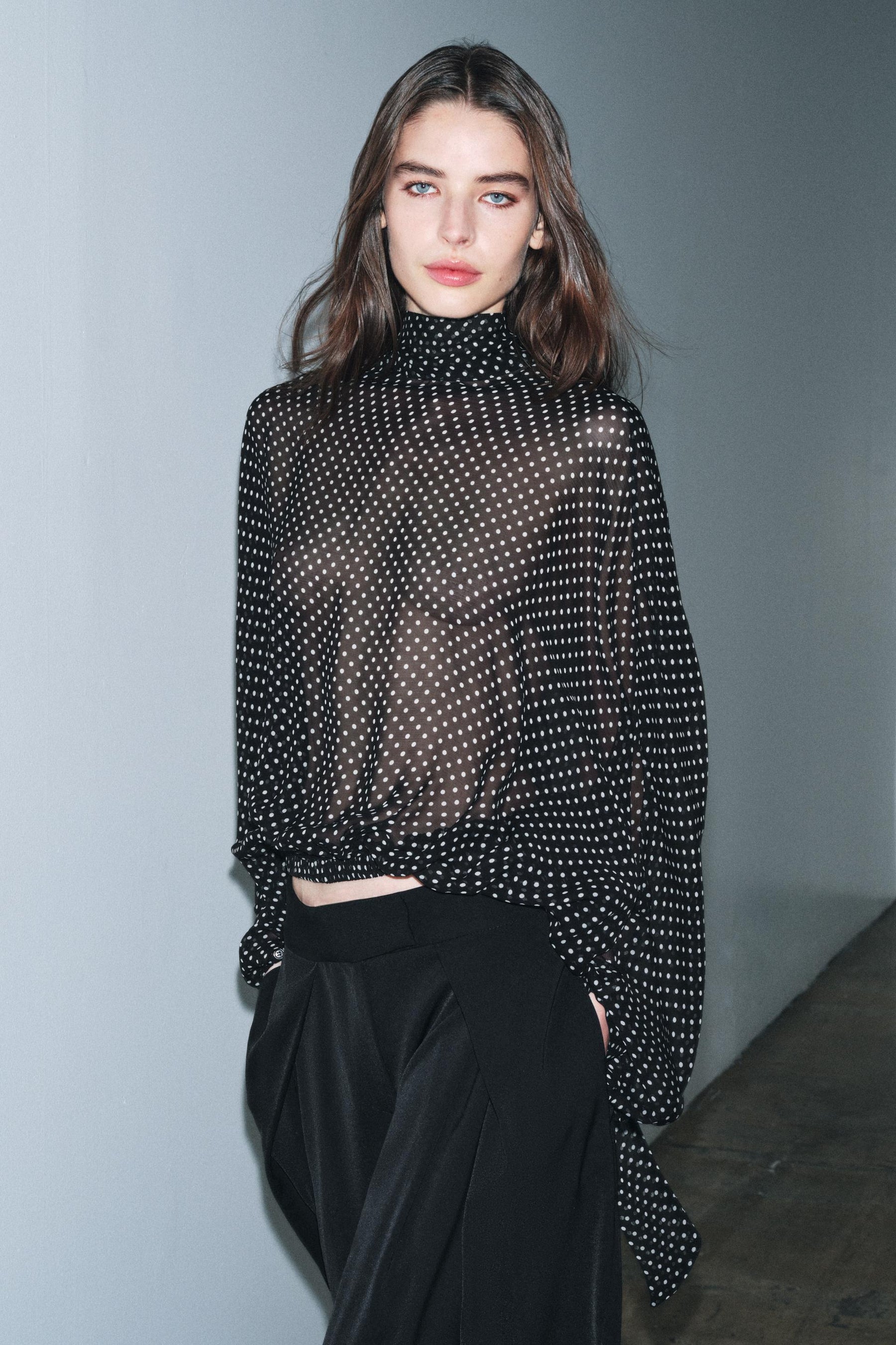 Polka Dot Blouse with