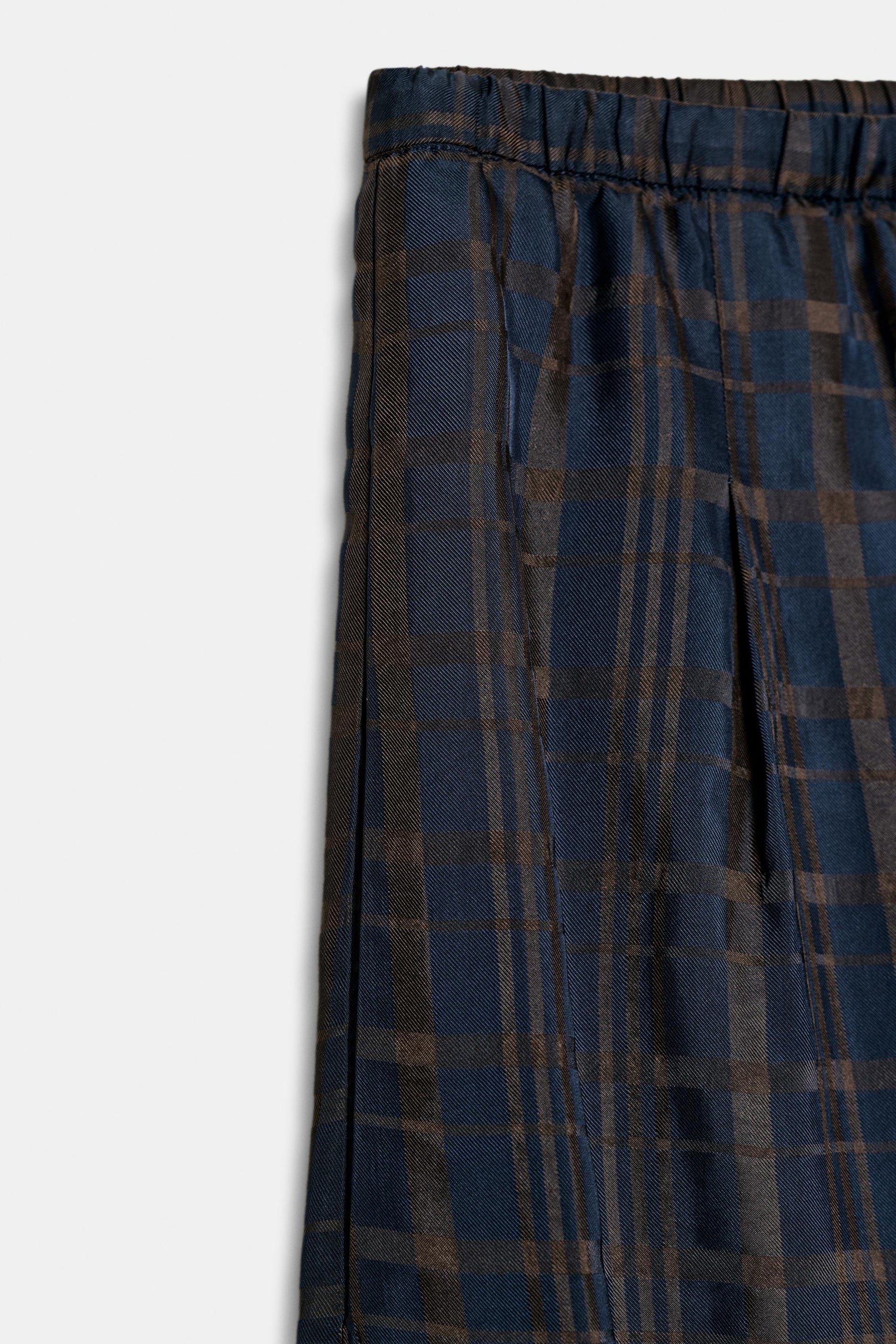 Checked Balloon Trousers