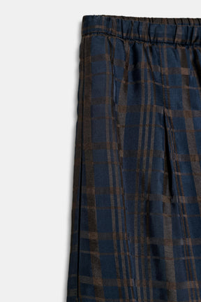 Checked Balloon Trousers