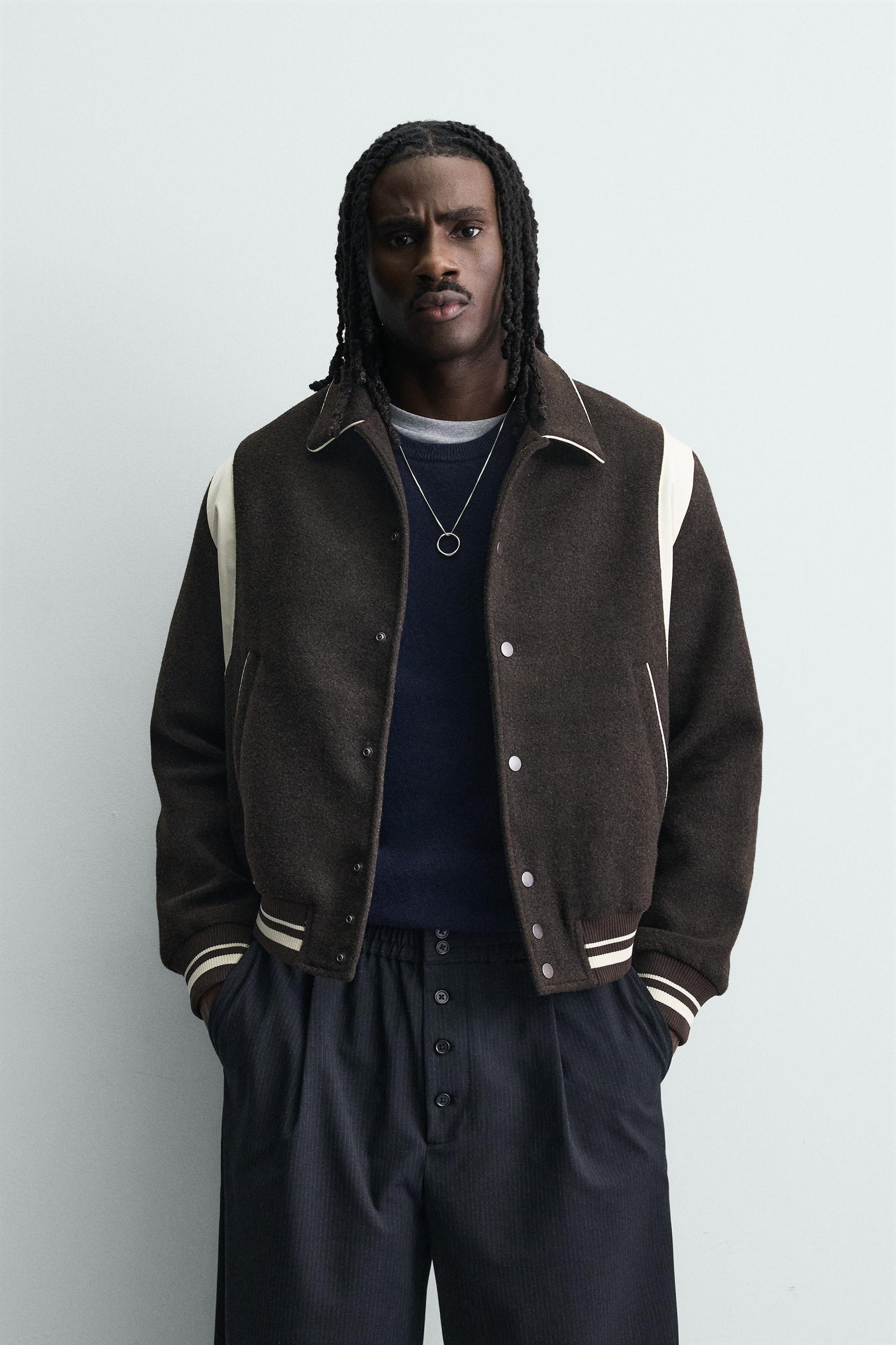 Bomberjacke mit Kontrastfarben