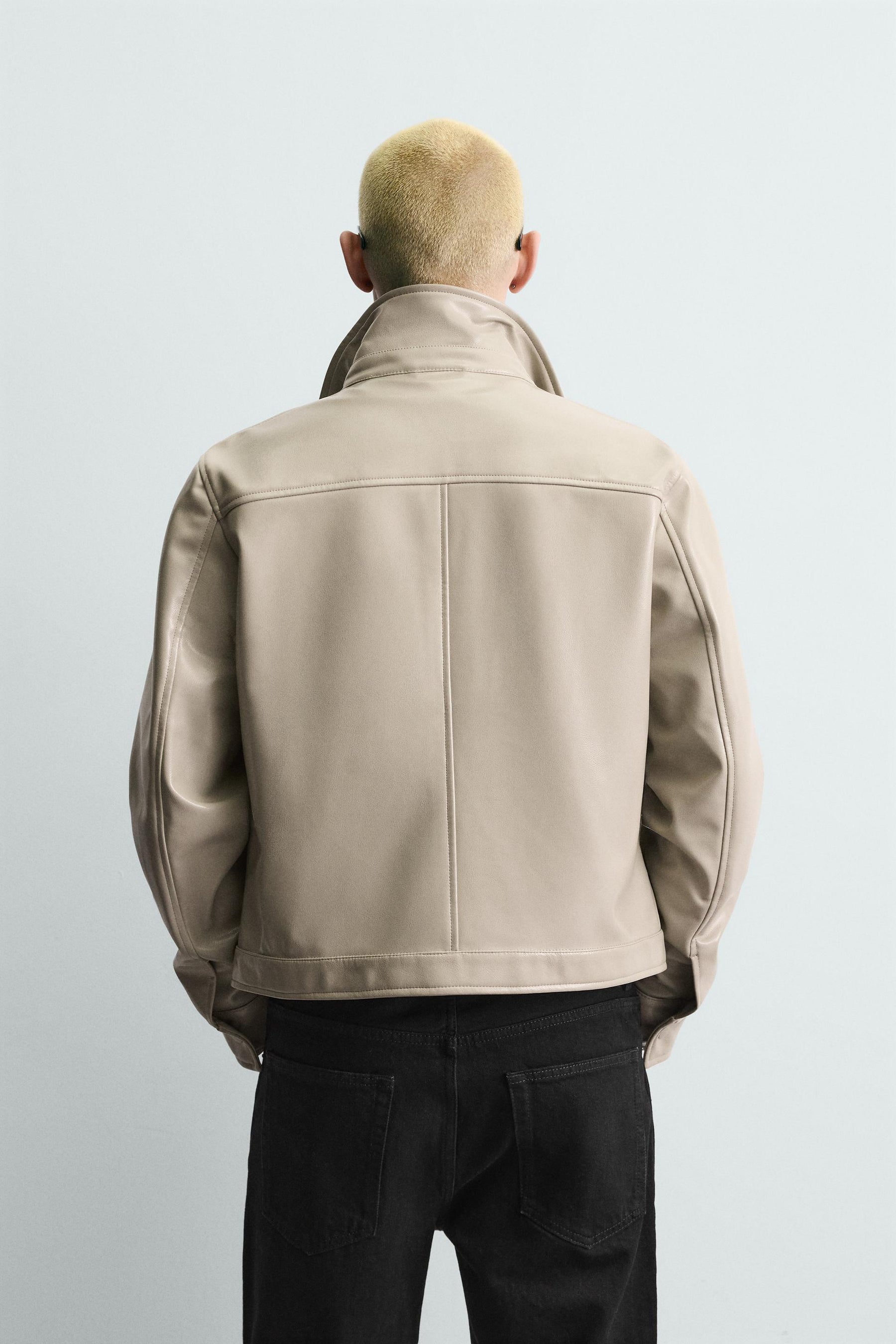 Vinyl-Look-Overshirt