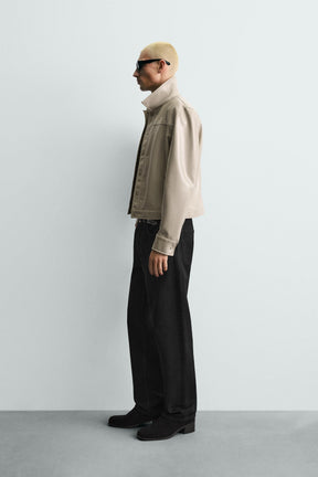 Vinyl-Look-Overshirt