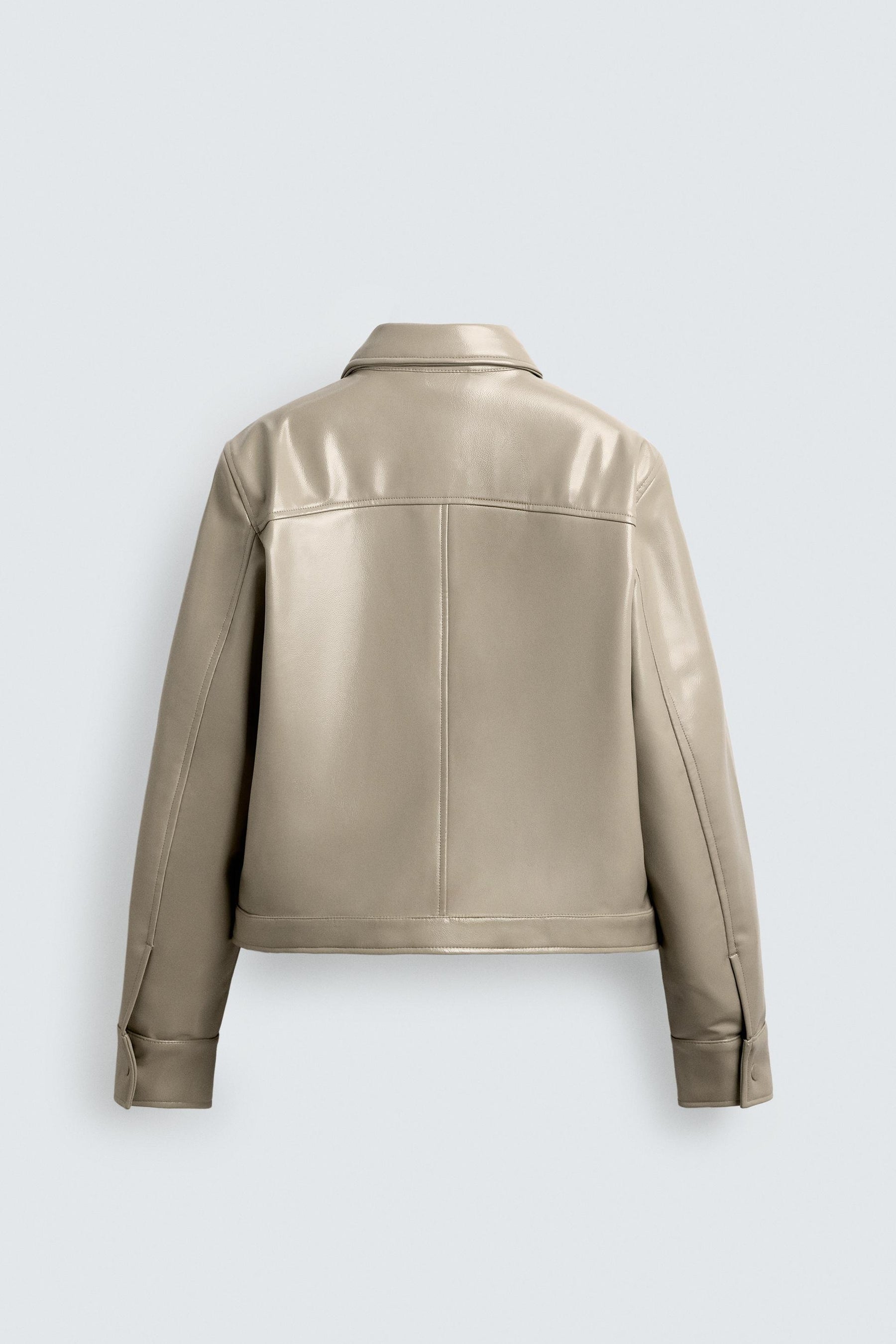 Vinyl-Look-Overshirt