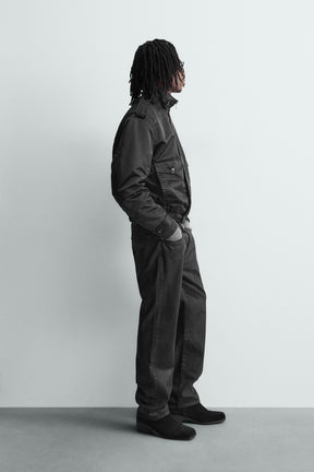 QUILTED TECHNICAL BOMBER JACKET - Image 4