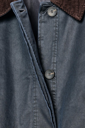 WAXED JACKET WITH CORDUROY COLLAR - Image 9