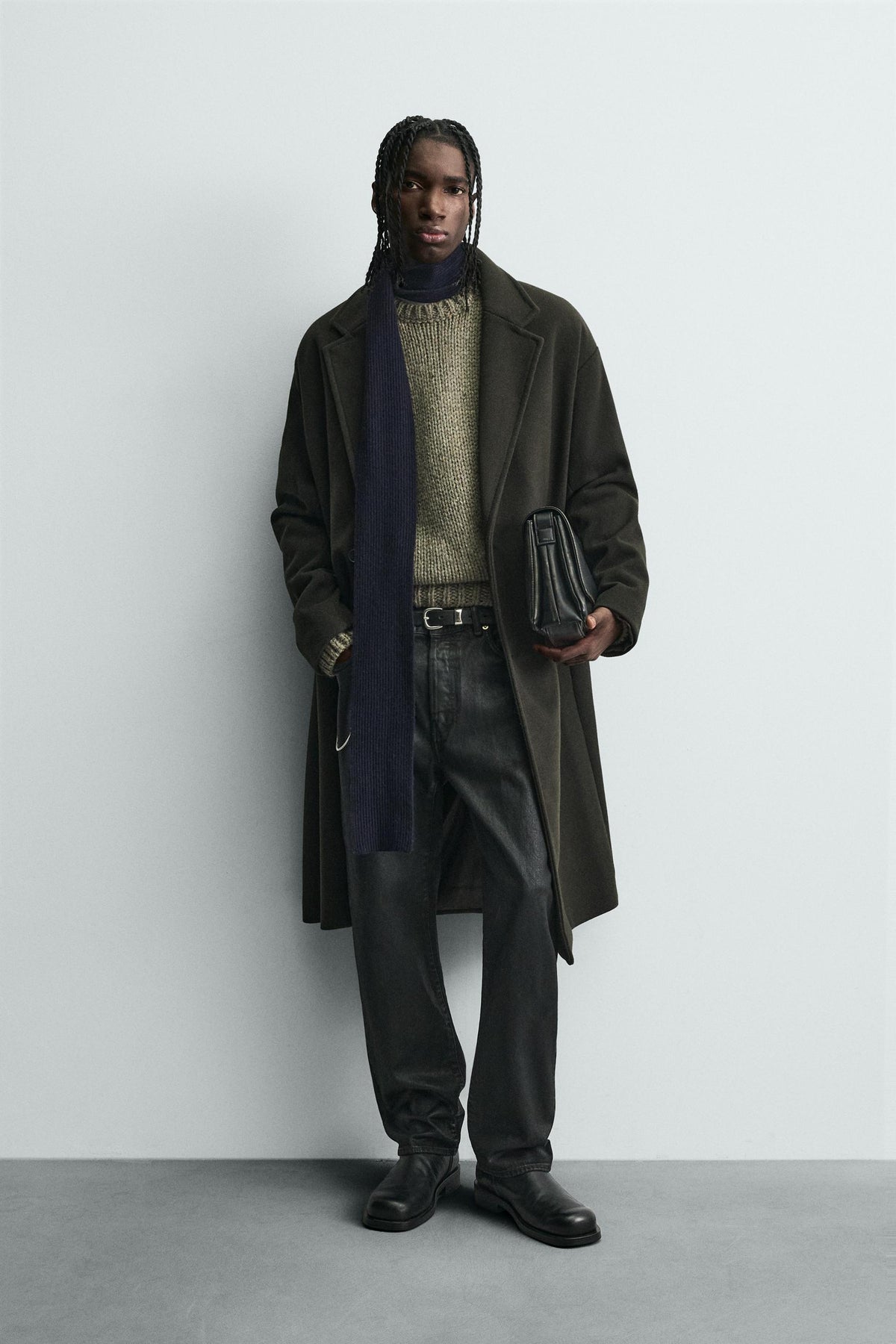 WATER-REPELLENT TEXTURED COAT - Image 1
