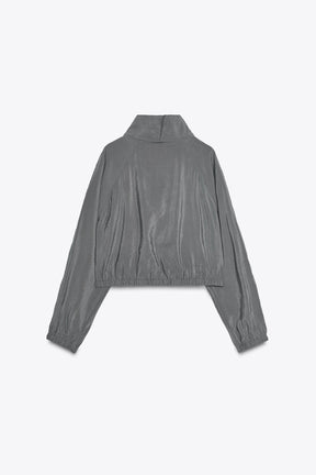 Fleece-Lined Sweatshirt Jacket