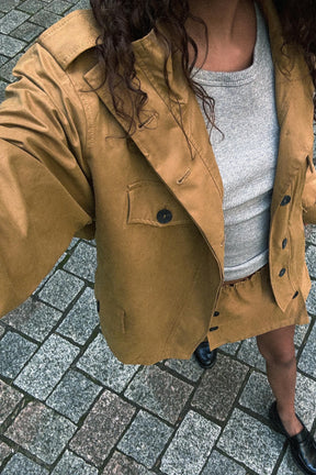 SHORT TRENCH COAT - Image 3