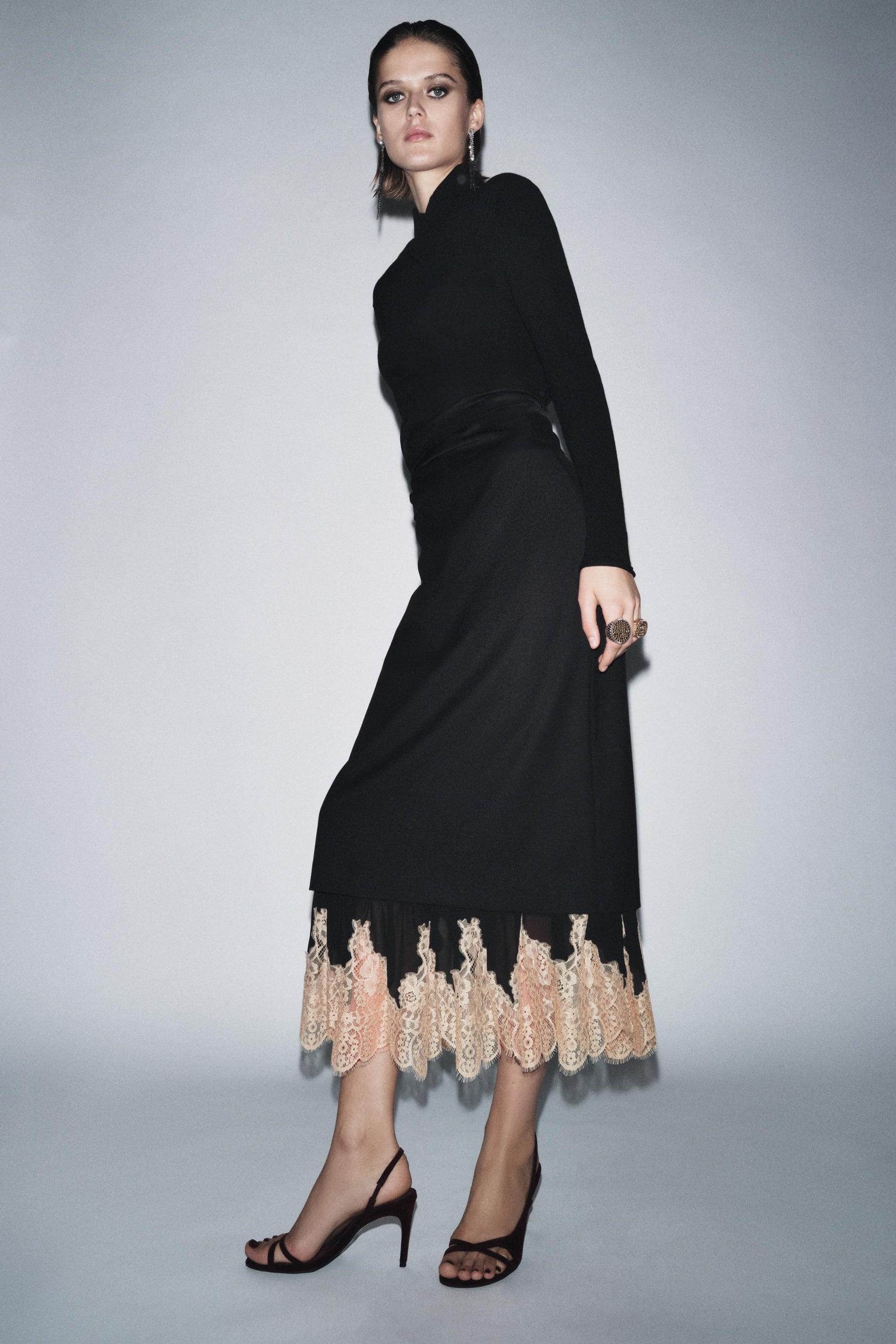 Lace Combined Skirt