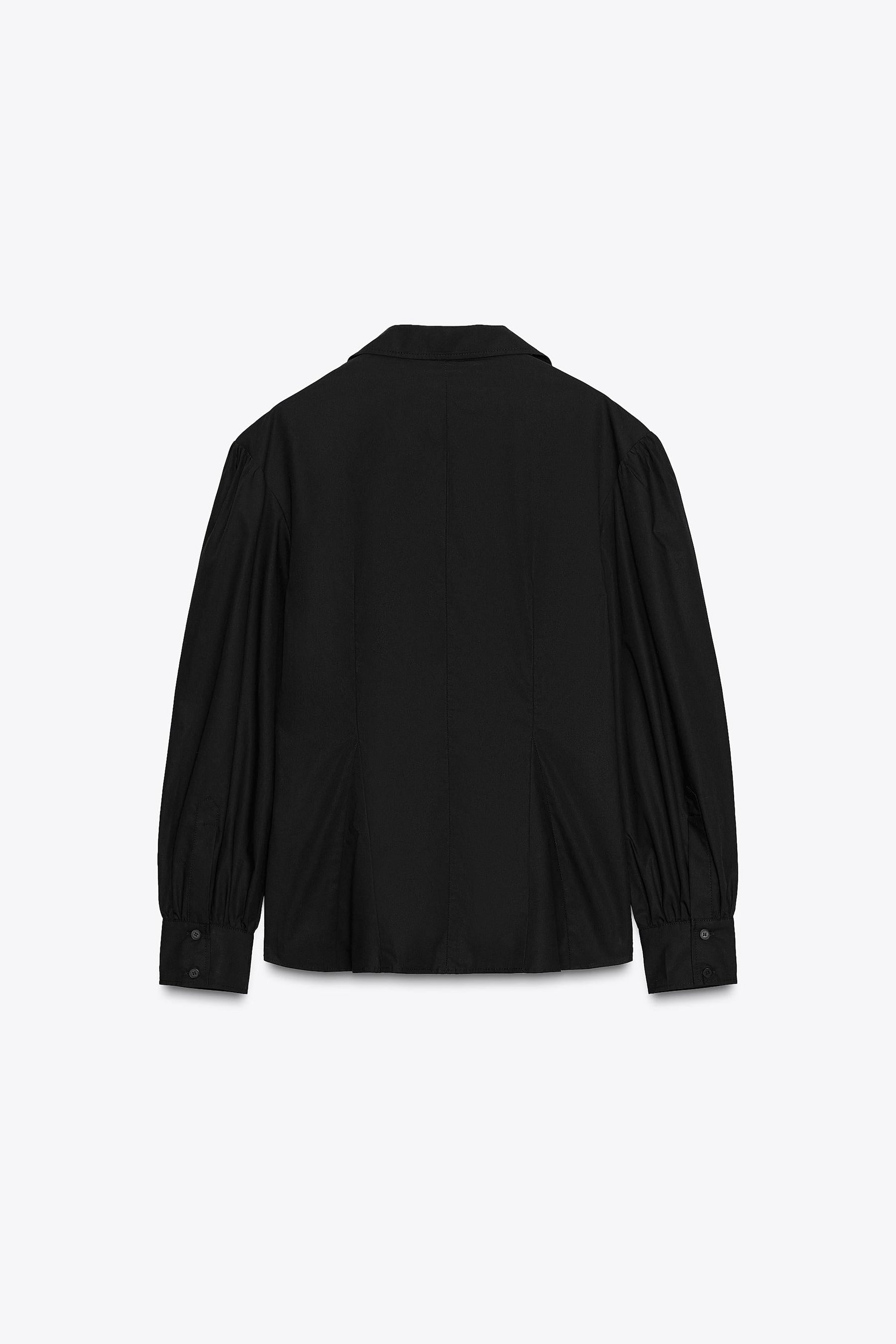 Poplin shirt with tied