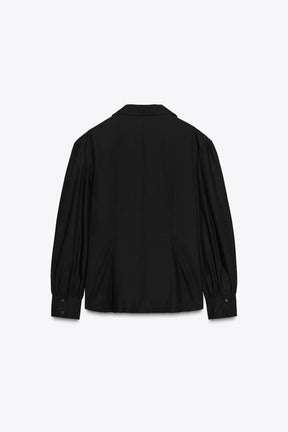 Poplin shirt with tied