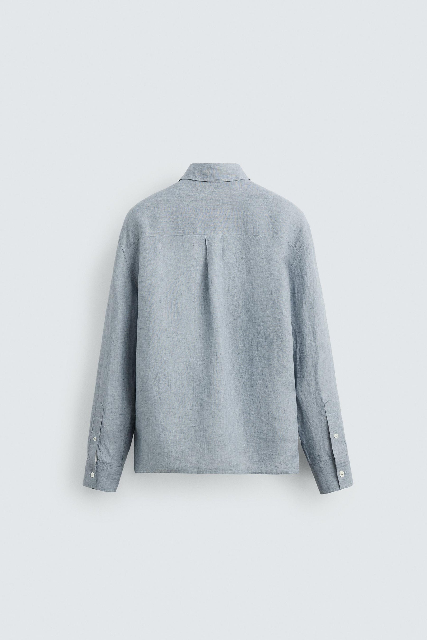 RELAXED FIT 100% LINEN SHIRT - Image 7