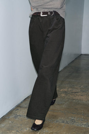 Striped Wide-Leg Trousers