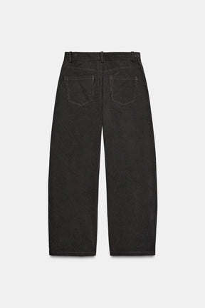 Striped Wide-Leg Trousers