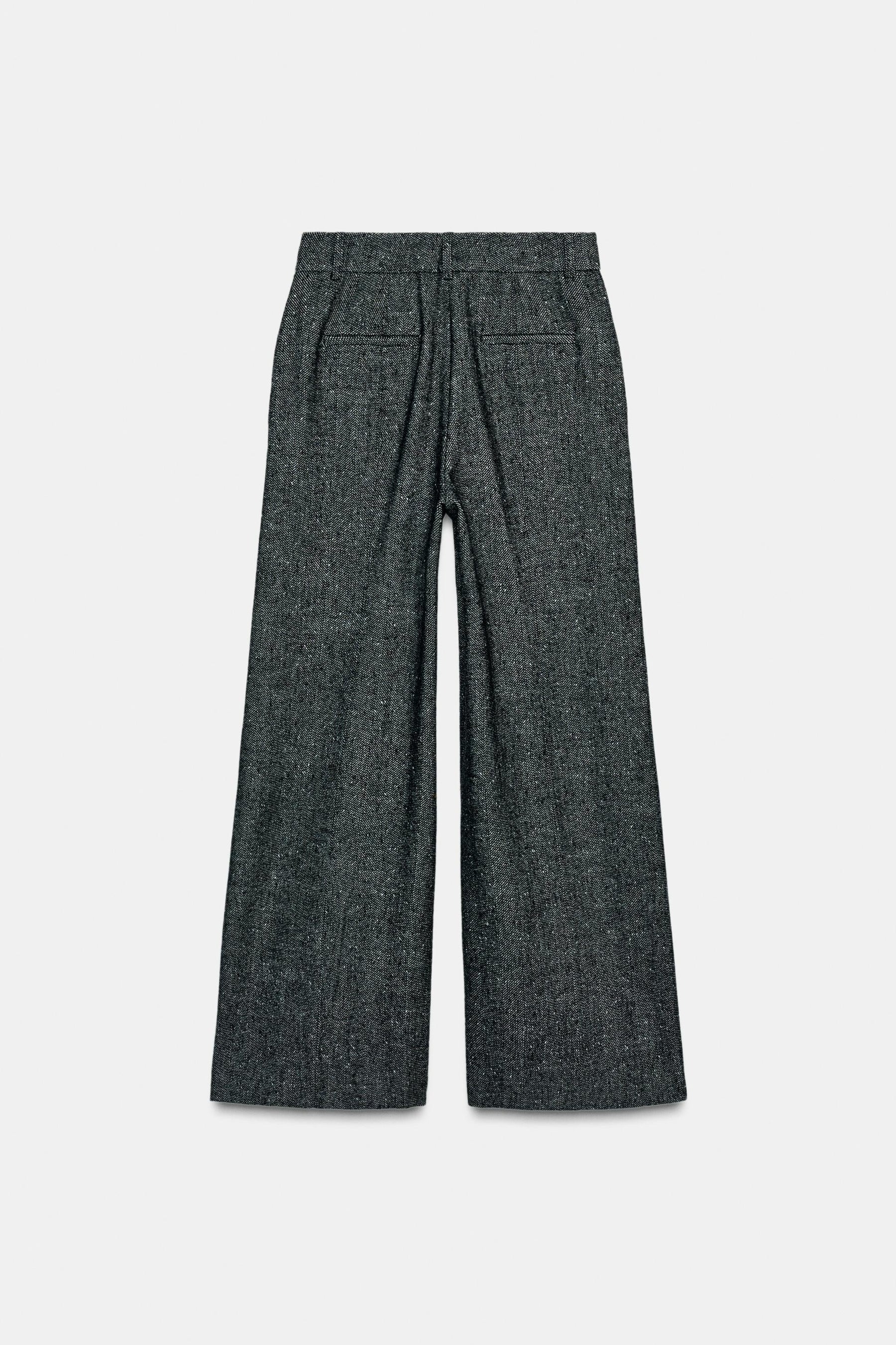 Wool Straight Trousers
