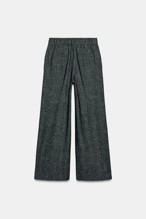 Wool Straight Trousers
