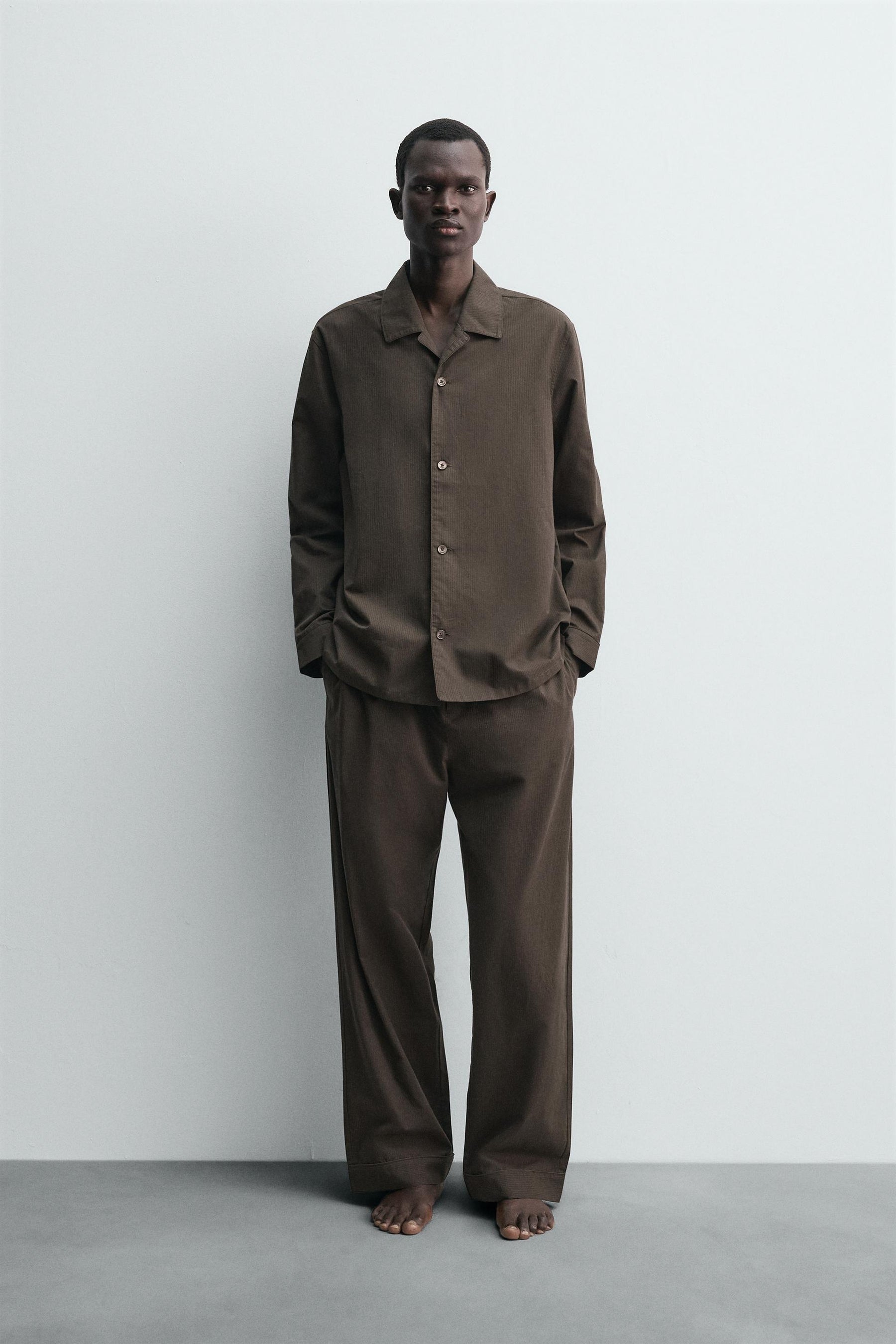 JACQUARD PYJAMA BOTTOMS - Image 1