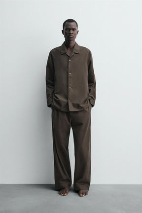 JACQUARD PYJAMA BOTTOMS - Image 1