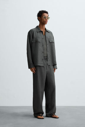 RELAXED FIT 100% HEMP OVERSHIRT - Image 1