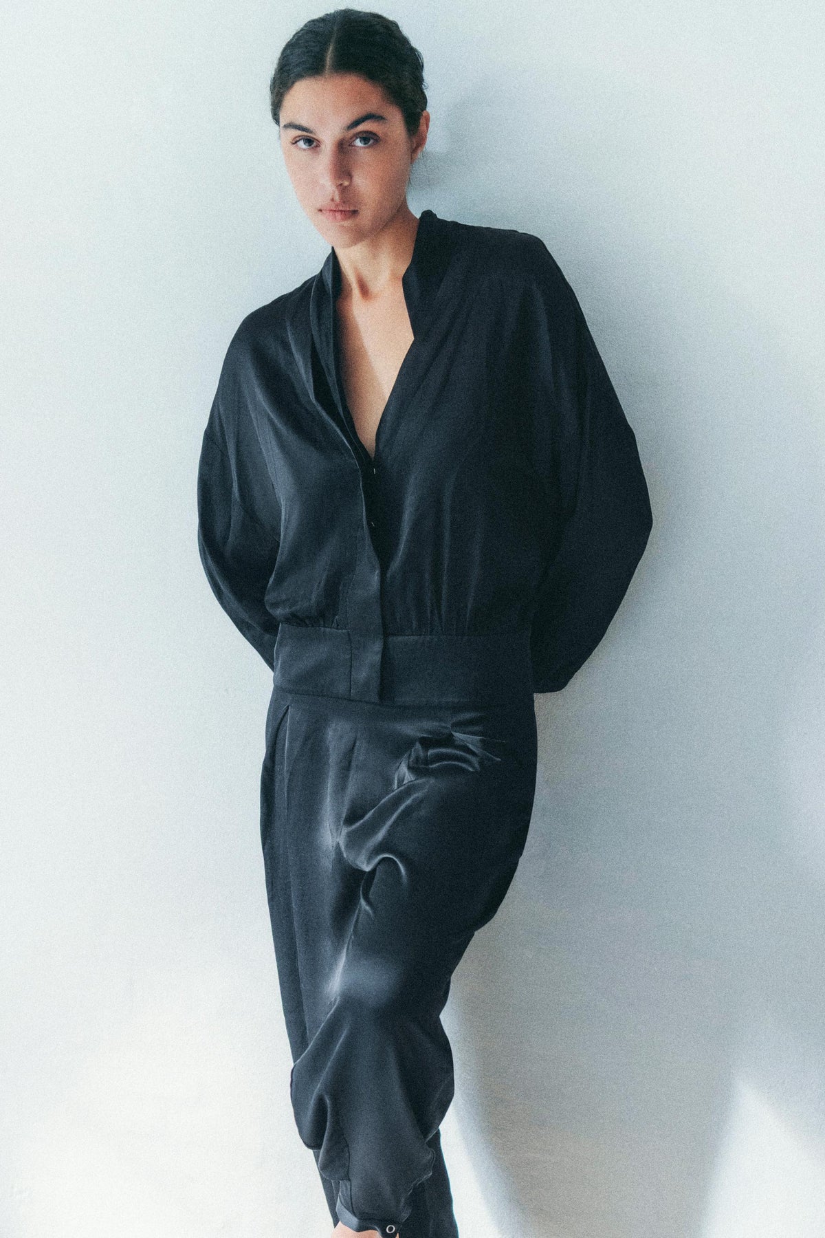 Satin Blazer Shirt