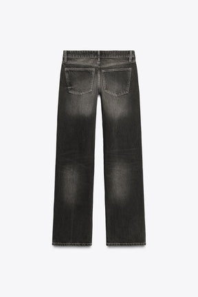 Wide-Leg Denim Jeans