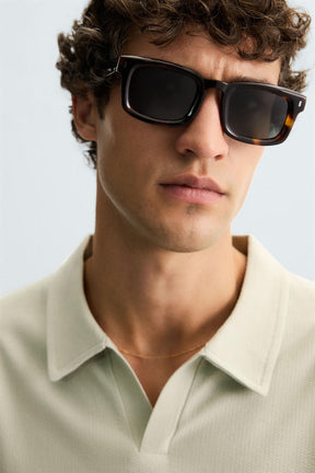 Textured Polo Shirt