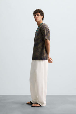 JACQUARD STRIPED T-SHIRT - Image 4