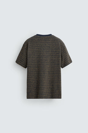 Gestreiftes Jacquard-T-Shirt