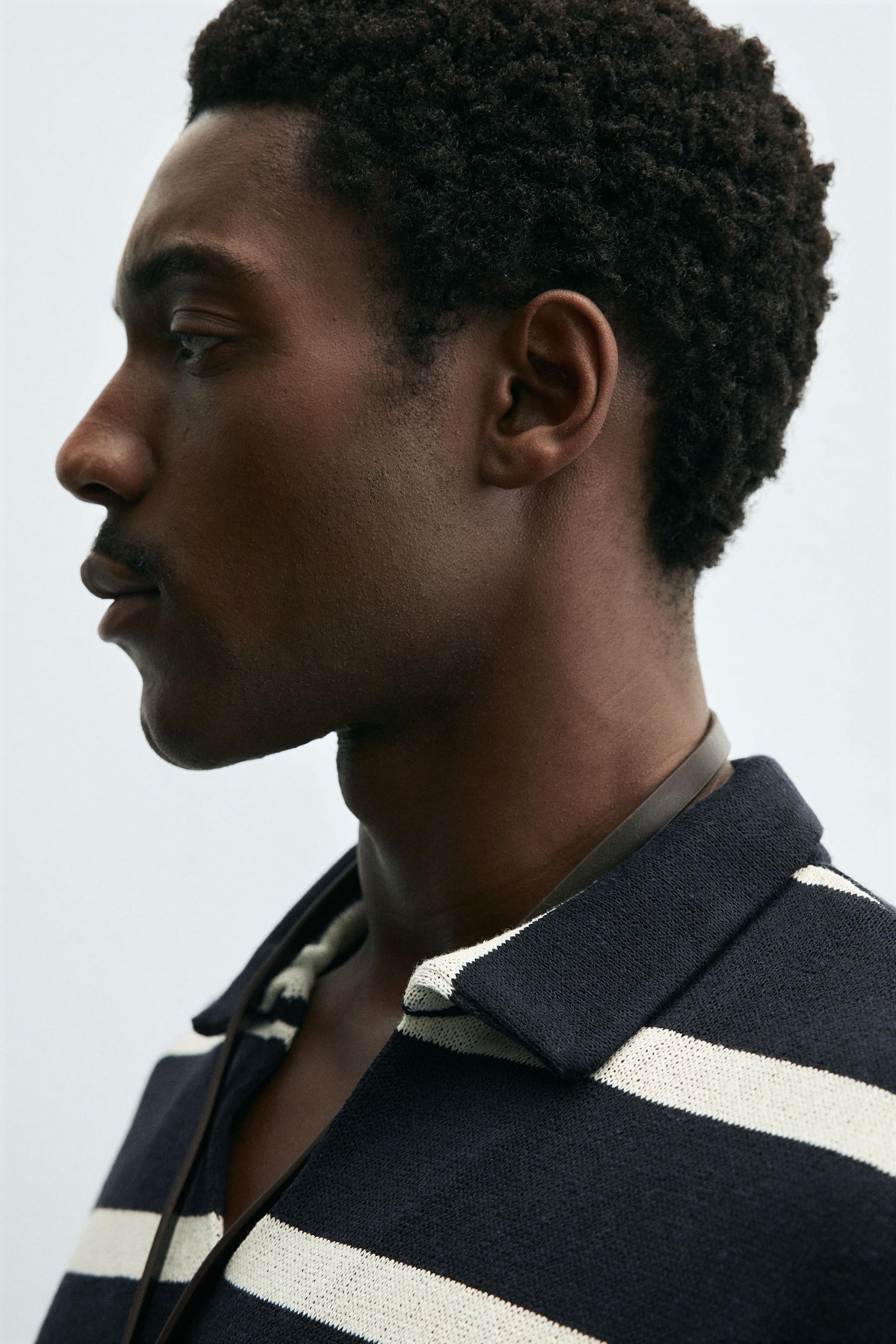 Striped Jacquard Polo