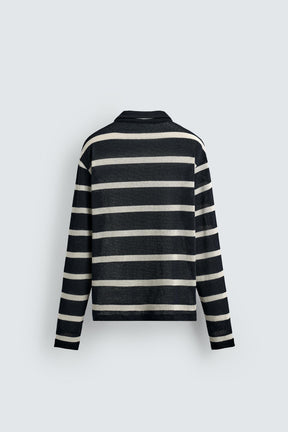STRIPED JACQUARD POLO SHIRT - Image 8