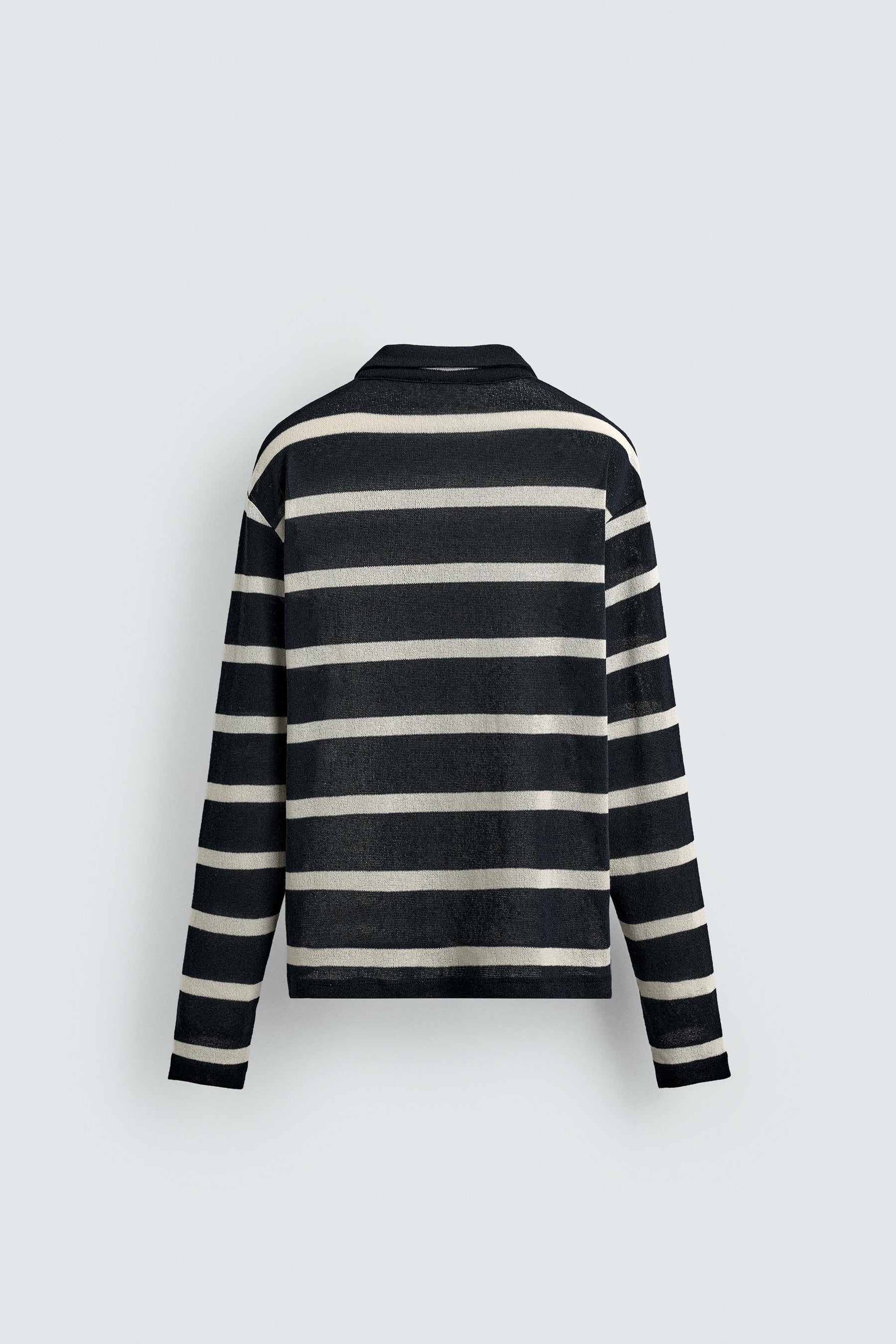 Striped Jacquard Polo