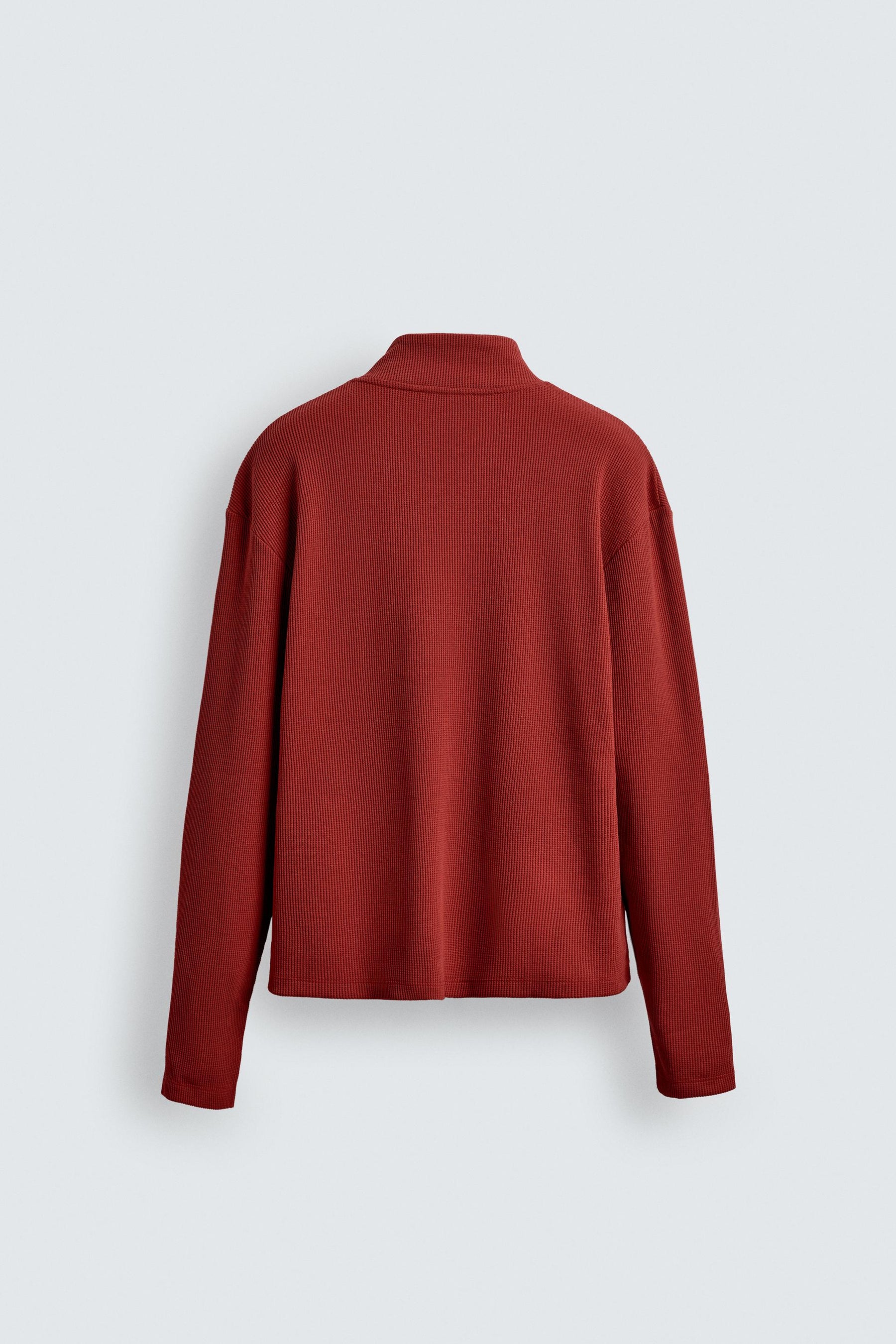 Textured Contrast Polo