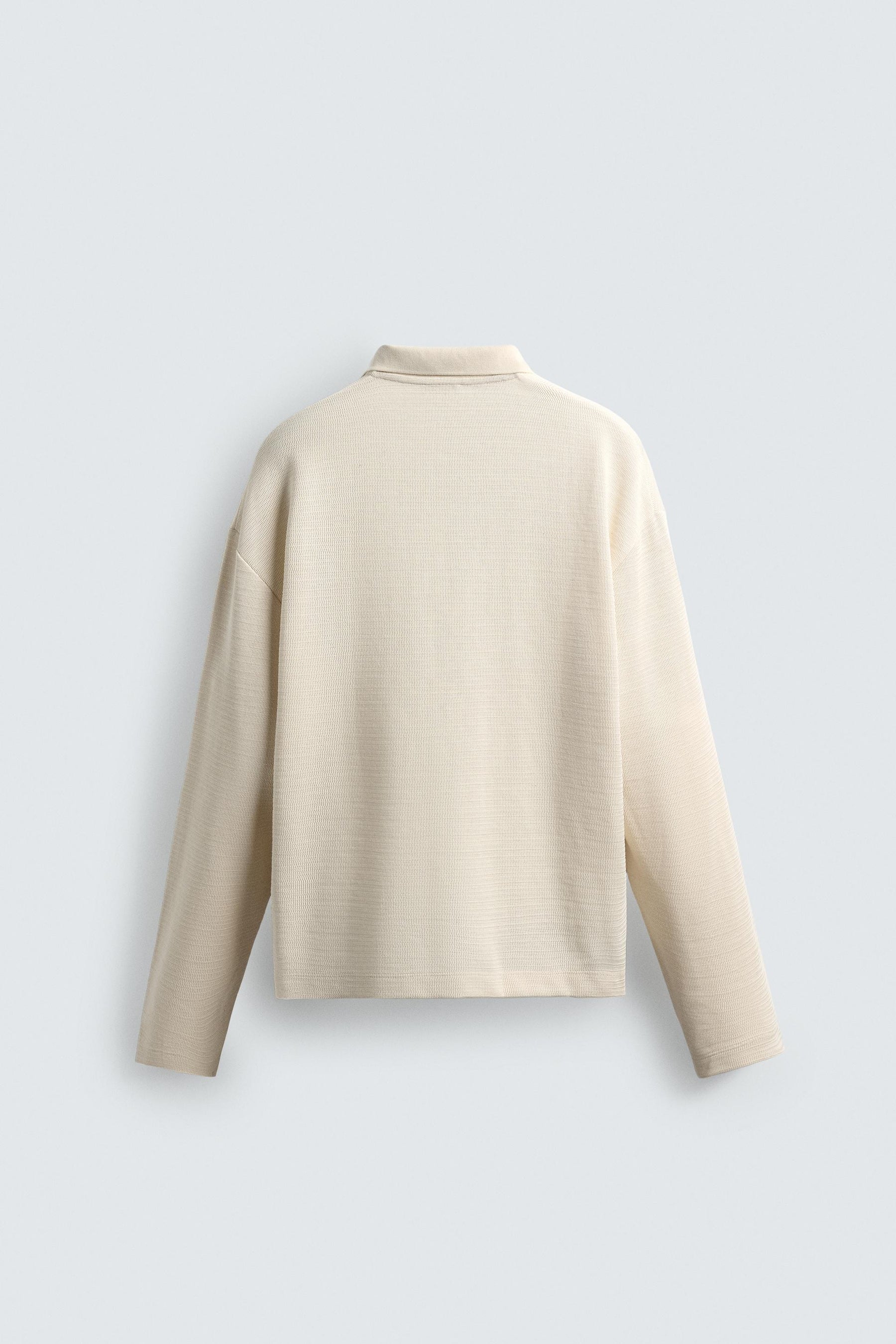 TEXTURED DRAWSTRING POLO SHIRT - Image 8