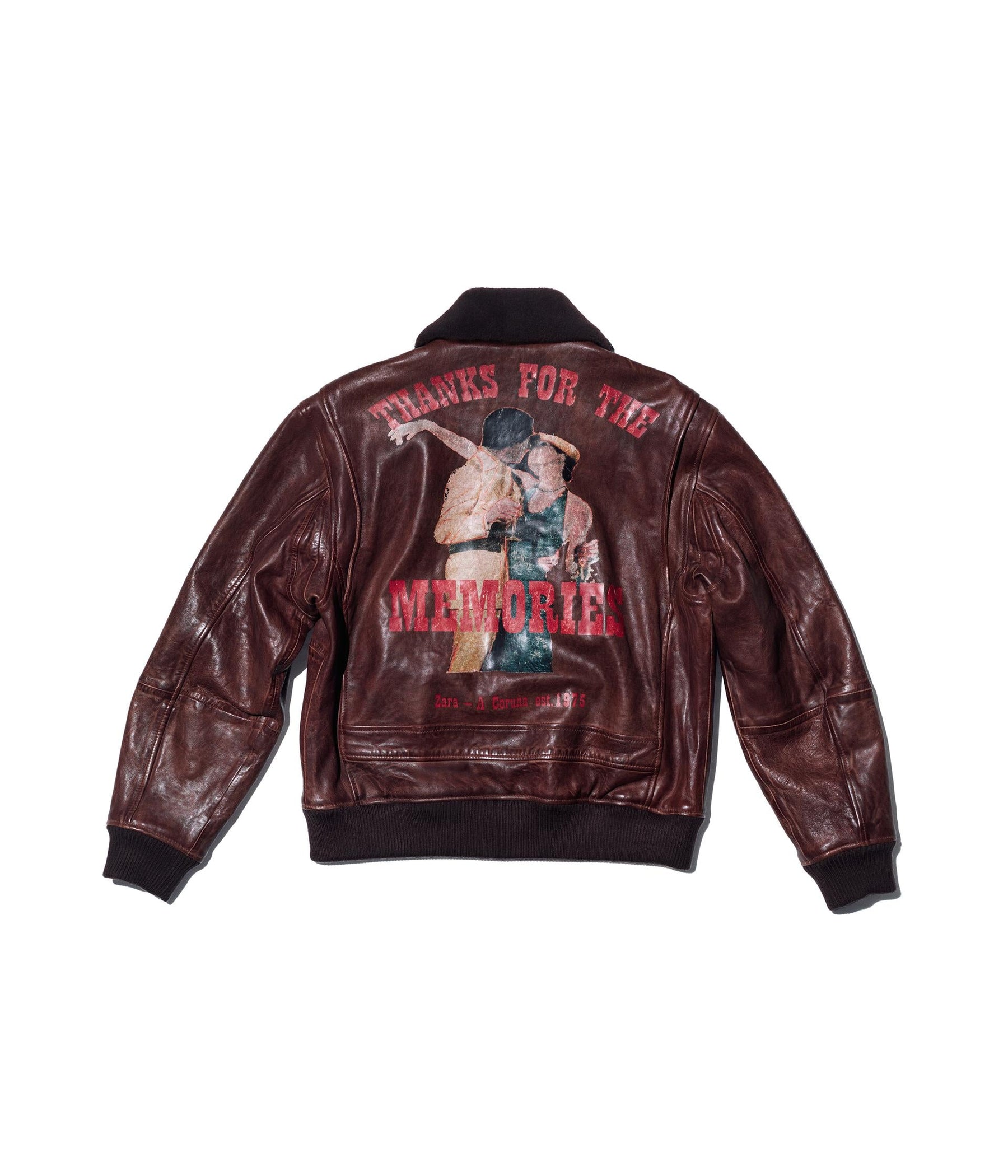 LEDER-FLUGJACKE