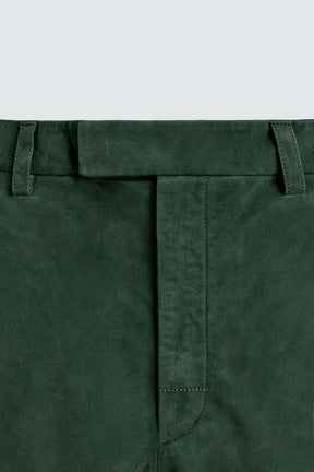 RELAXED FIT SUEDE LEATHER BERMUDA SHORTS - Image 10