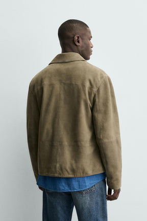 Lederjacke mit Taschen