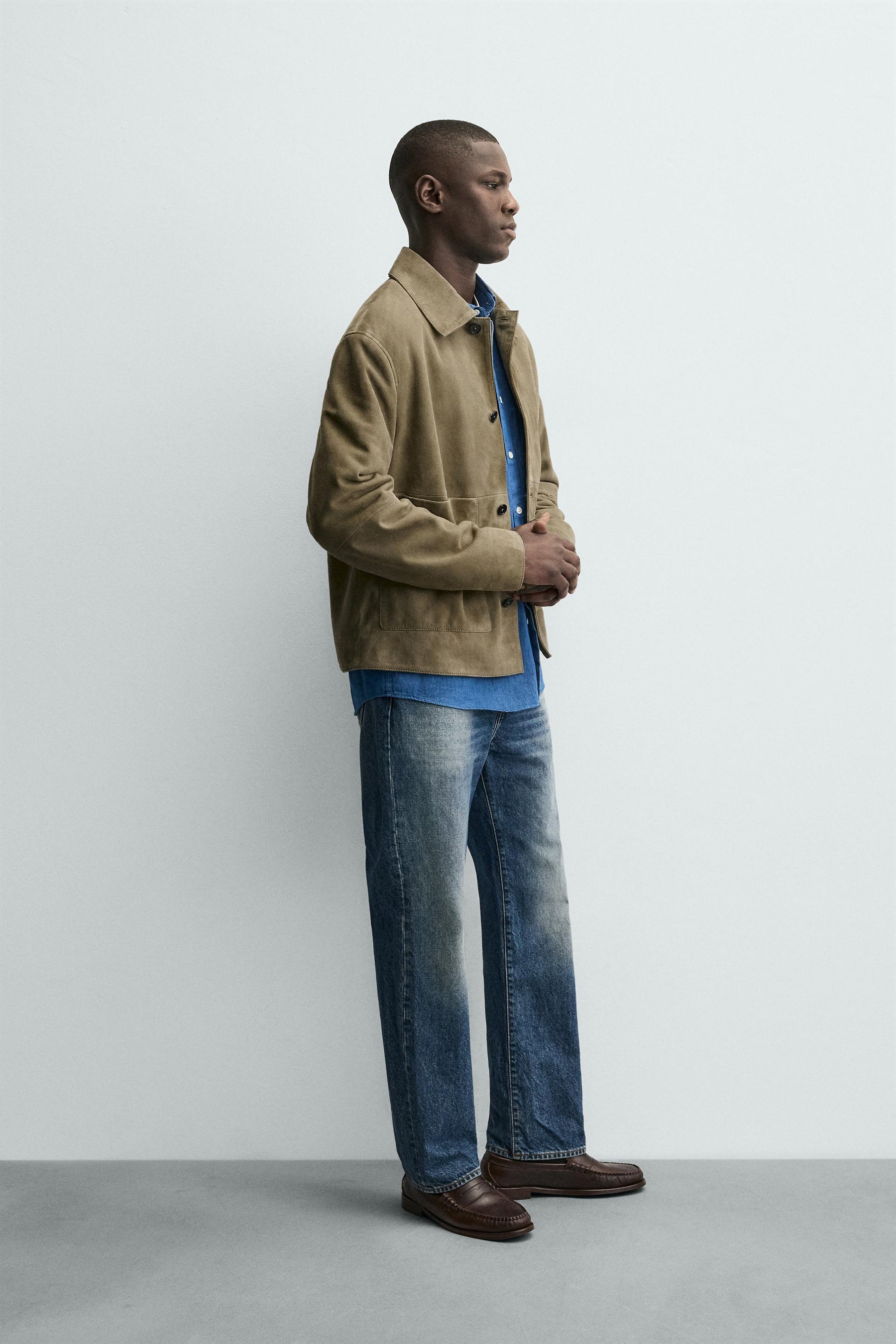 Lederjacke mit Taschen