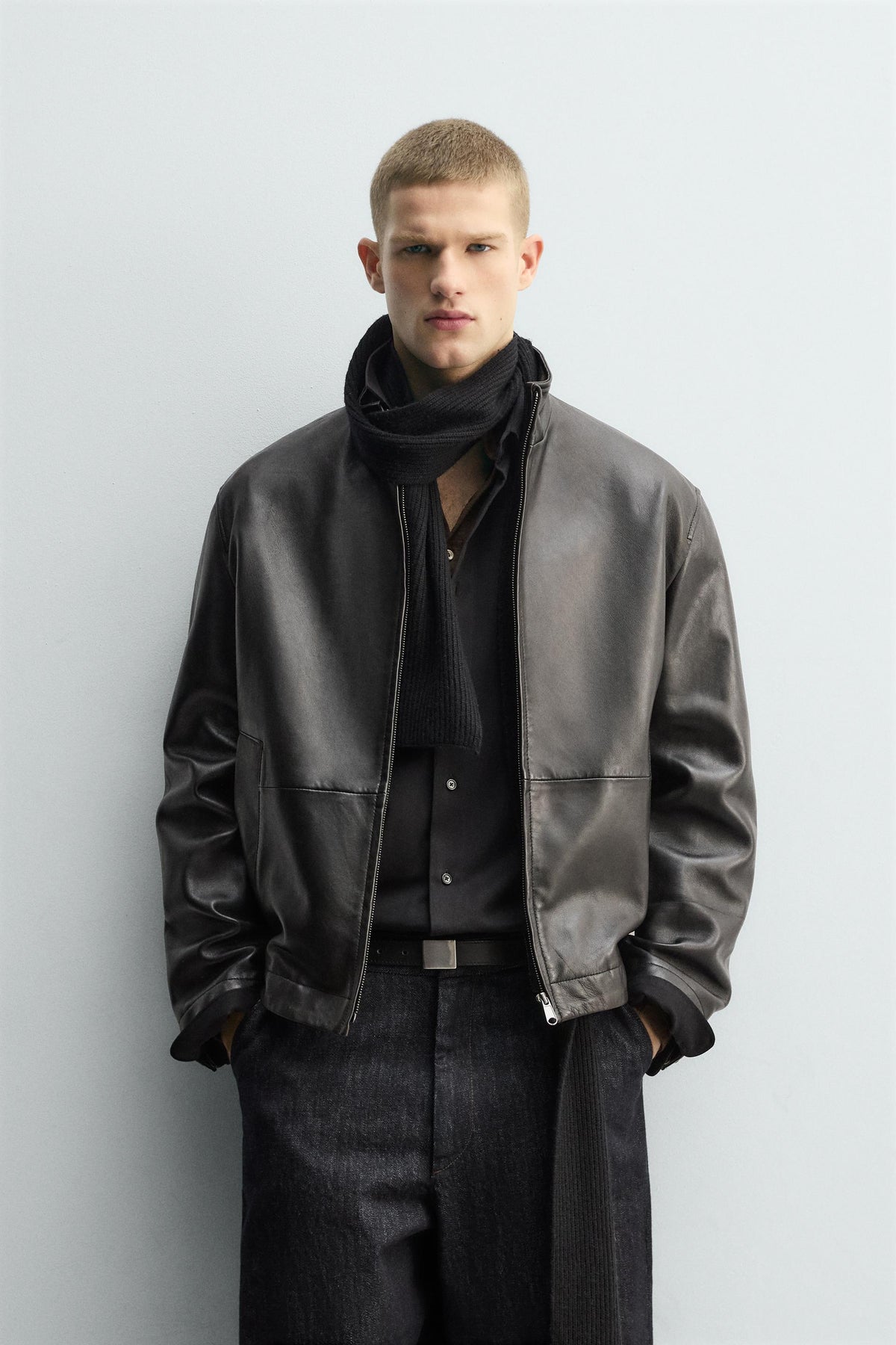 Relaxed Leather Jacket
