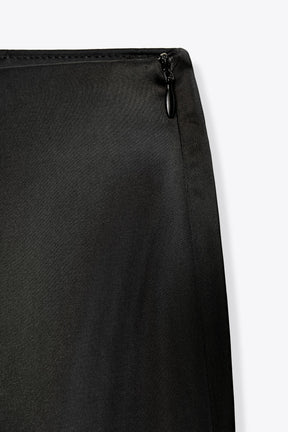 Satin High-Waist Trousers