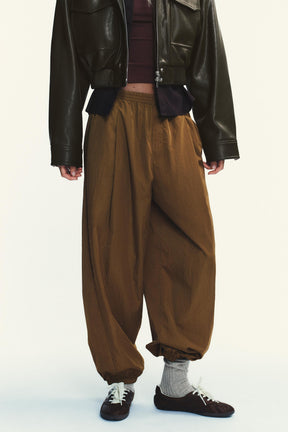 Balloon Trousers with Cuffs