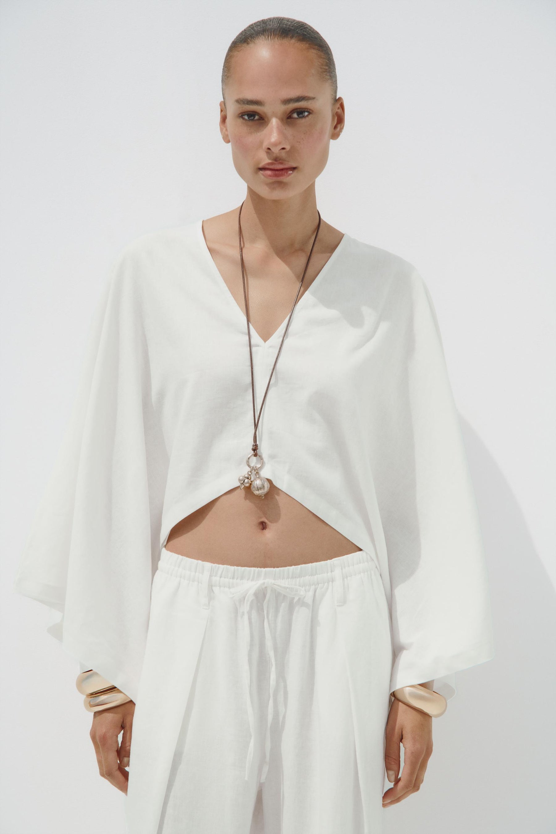 Asymmetric Kimono Cape