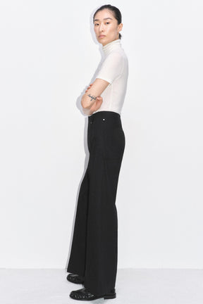Wide-leg High-waist Jeans