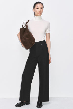 Wide-leg High-waist Jeans