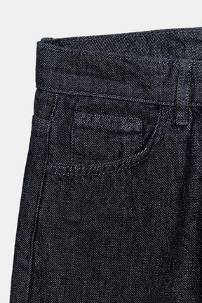 High-waist wide-leg jeans