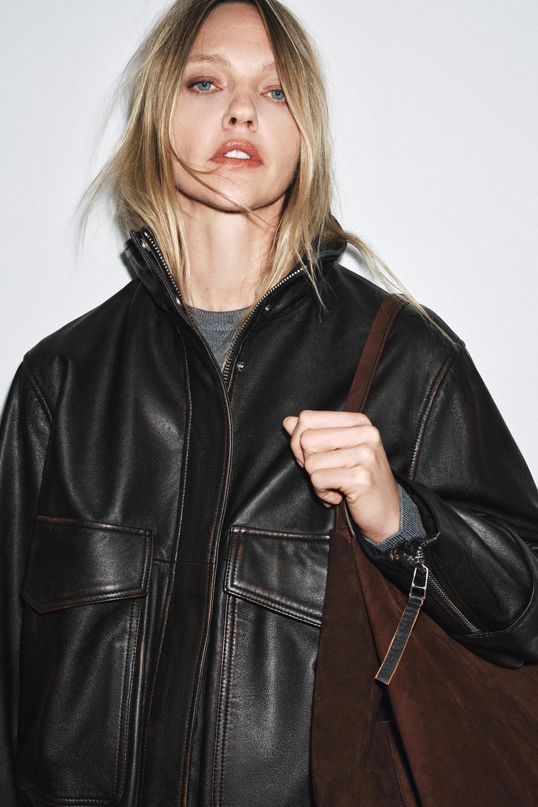 Leather Bomber Jacket Limited